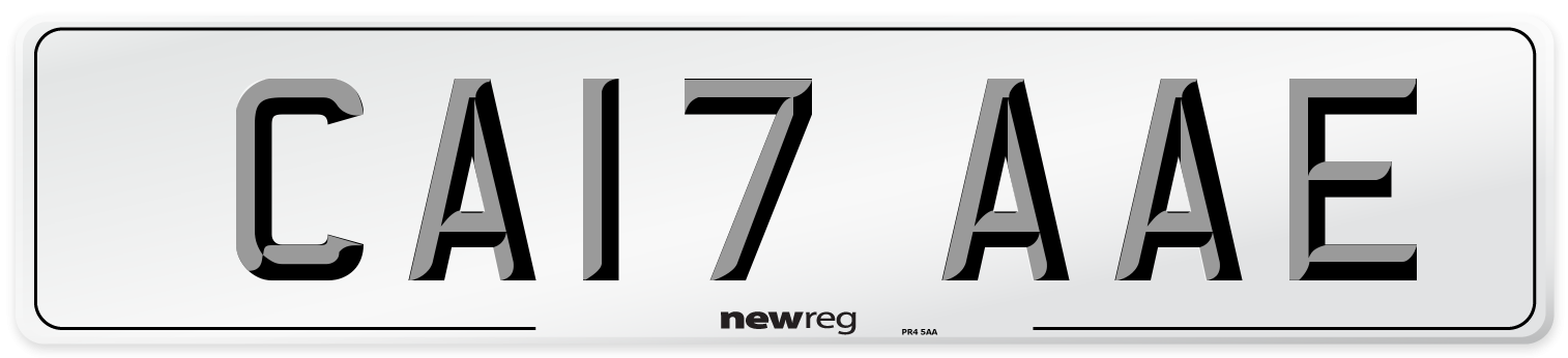 CA17 AAE Number Plate from New Reg